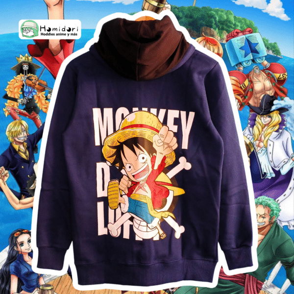 Casaca One Piece Luffy Azul Unisex