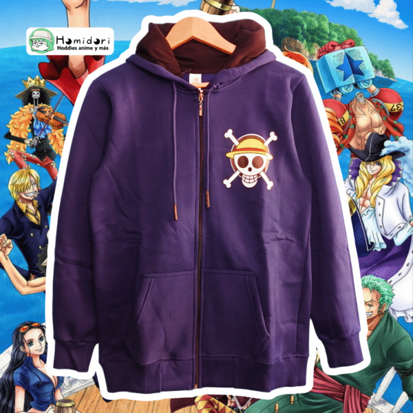 Casaca One Piece Luffy Azul Unisex
