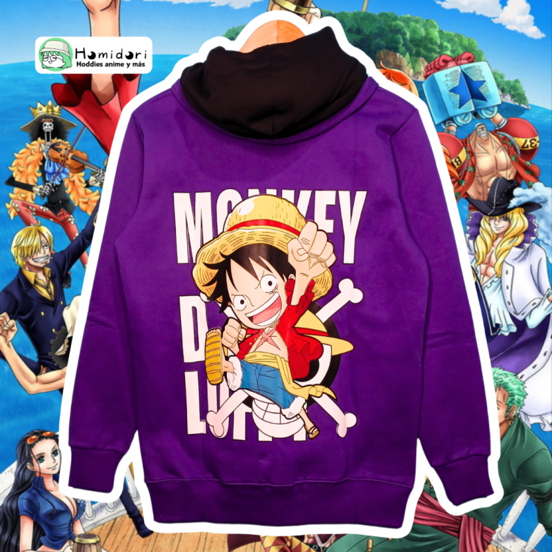 Casaca One Piece Luffy Mora Unisex
