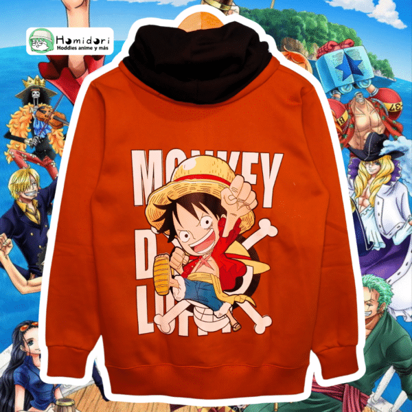 Casaca One Piece Luffy Naranja Unisex