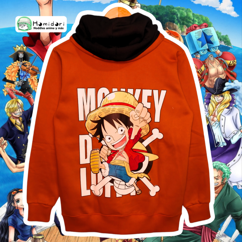 Casaca One Piece Luffy Naranja Unisex