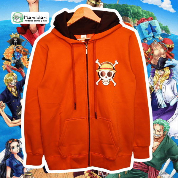 Casaca One Piece Luffy Naranja Unisex
