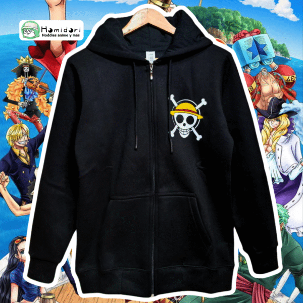 Casaca One Piece Luffy Negro Unisex