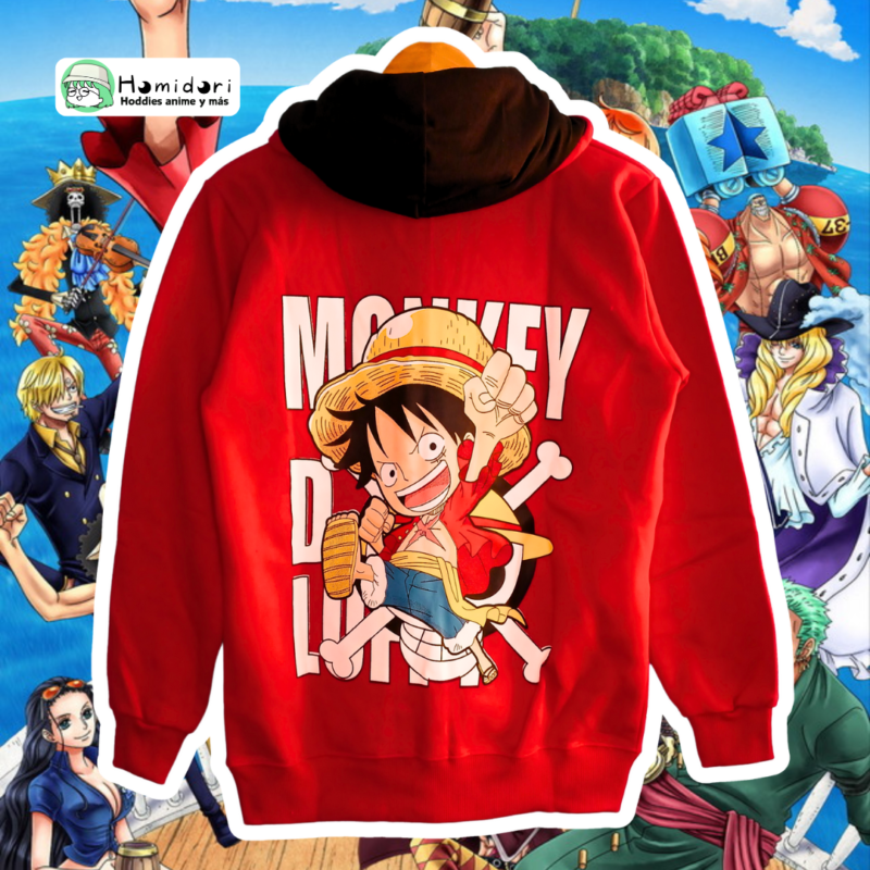 Casaca One Piece Luffy Rojo Unisex