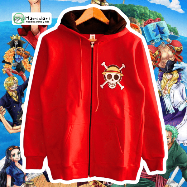 Casaca One Piece Luffy Rojo Unisex