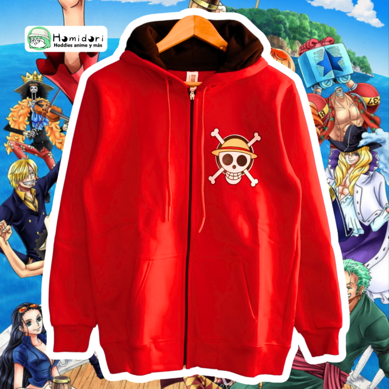 Casaca One Piece Luffy Rojo Unisex