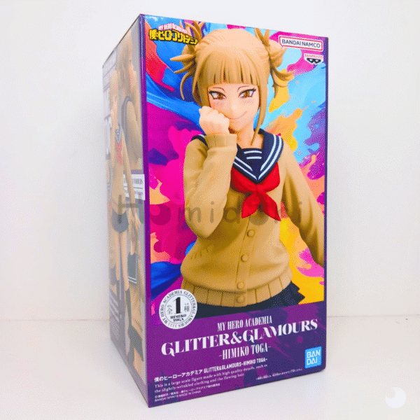 My Hero Academia Toga Himiko Figura Glitter & Glamours caja-1