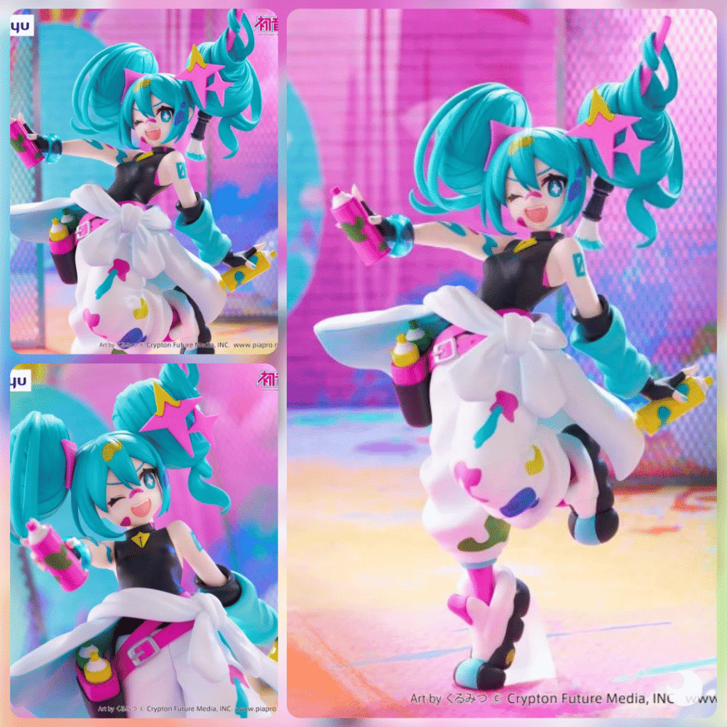 Hatsune Miku Trio-Try-iT – Figura Clásica Retro De Colección, Diseño Exclusivo Por Maakida, Para Fans Y Coleccionistas