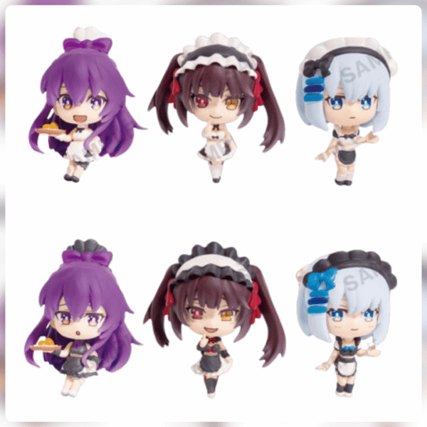 Date A Live V Kurumi, Yatogami & Tobiichi (x6 Figuras set completo) Bushiroad Creative juguetes y juegos anime peru