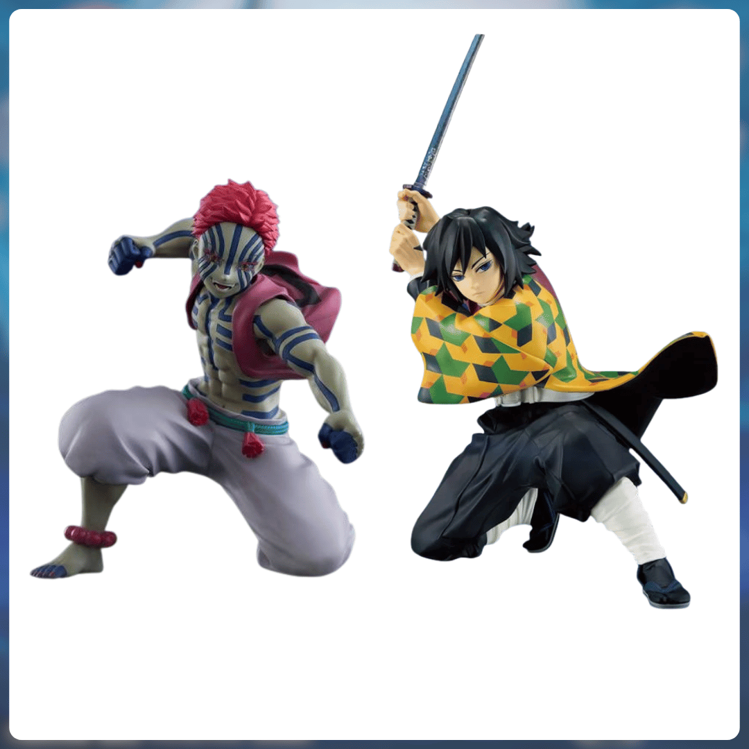 Demon Slayer Tomioka (Vibration Stars) & Akaza (Noodle Stopper) (x2 figuras) juguetes y juegos anime peru