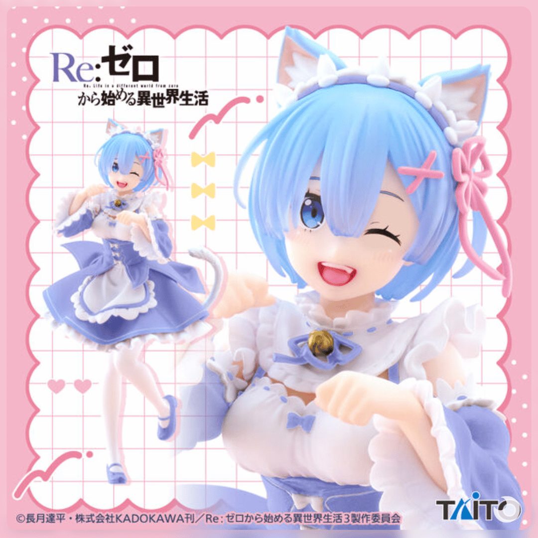 Re_Zero Rem Figura Coreful Figure Nekomimi Maid ver. juguetes y juegos anime peru homidori