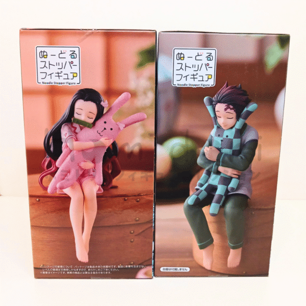 Demon Slayer Tanjiro & Nezuko CRAFTHOLIC (x2 Figuras Set) Noodle Stopper ROUND 1 juguetes y juegos anime peru ampliado