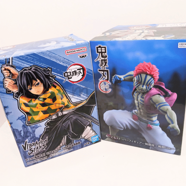 Demon Slayer Tomioka (Vibration Stars) & Akaza (Noodle Stopper) (x2 figuras) juguetes y juegos anime peru homidori