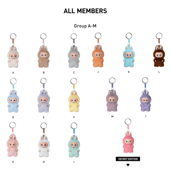 Labubu Colección Pin For Love Blind Box (A-M)