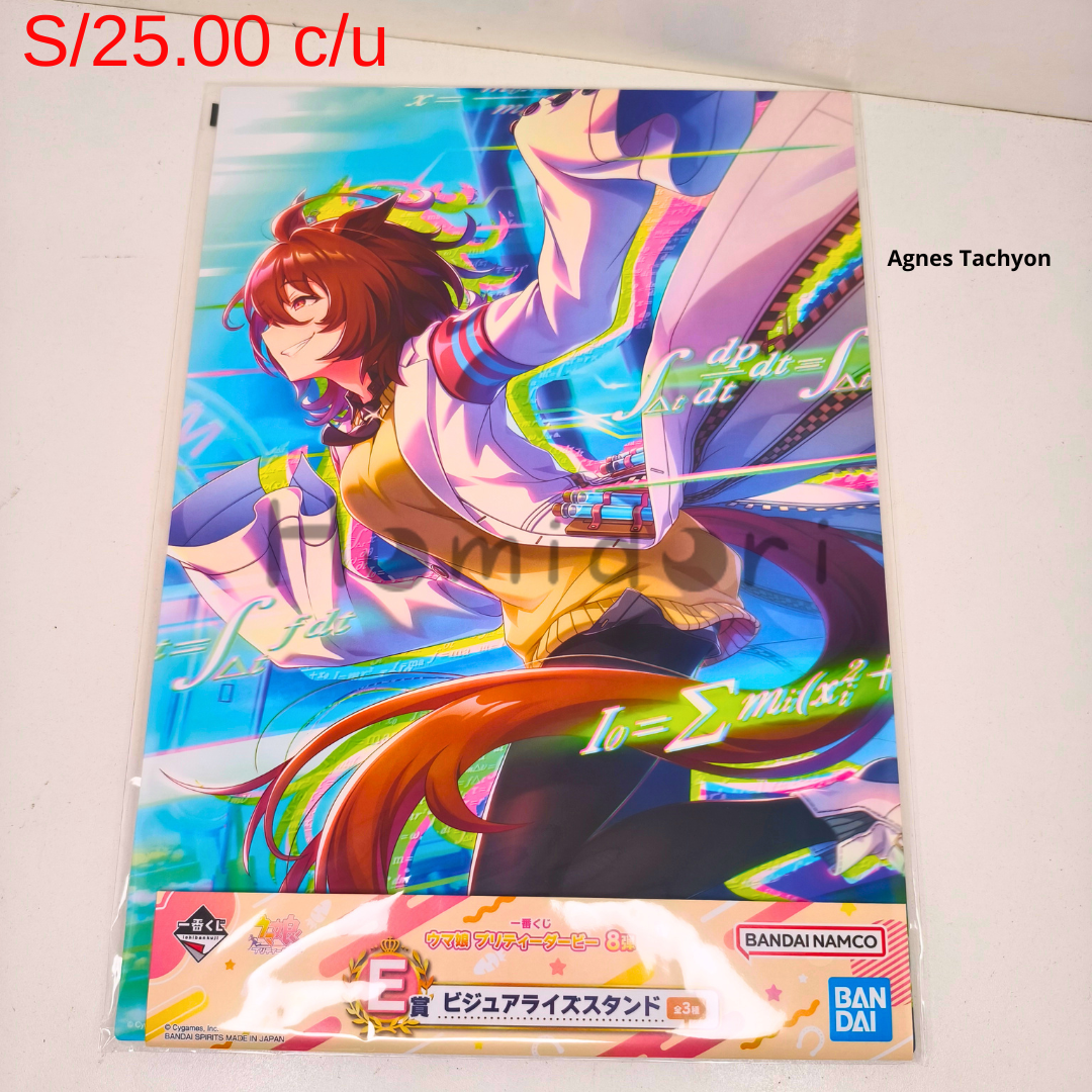 Tablero ilustrativo con soporte tamano a4 ichiban kuji uma musume (2)